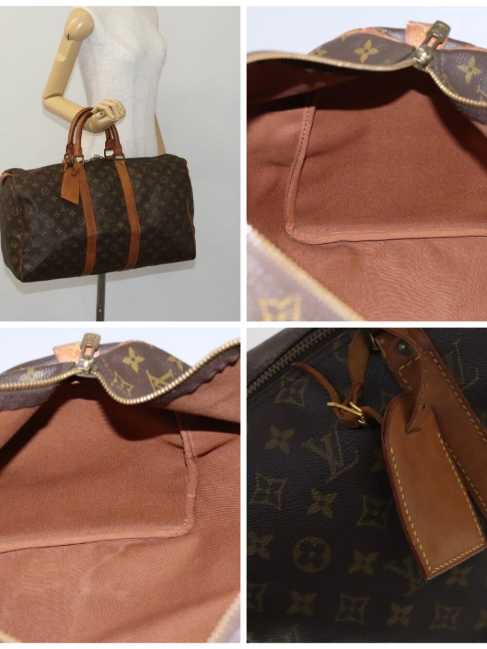 LOUIS VUITTON Monogram Keepall 45 Boston Bag M41428 LV Auth - Picture 16 of 16